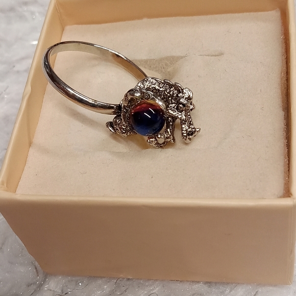 5 for $10 Handmade Silver Tone Incandescent Ball Dragon Ring Size 8 - Picture 11 of 11